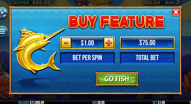 Бонус слота 4 Fantastic Fish