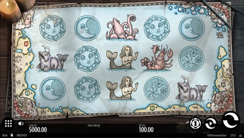 Дизайн слота 1429 Uncharted Seas