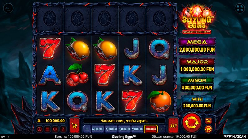 Дизайн слота Sizzling Eggs