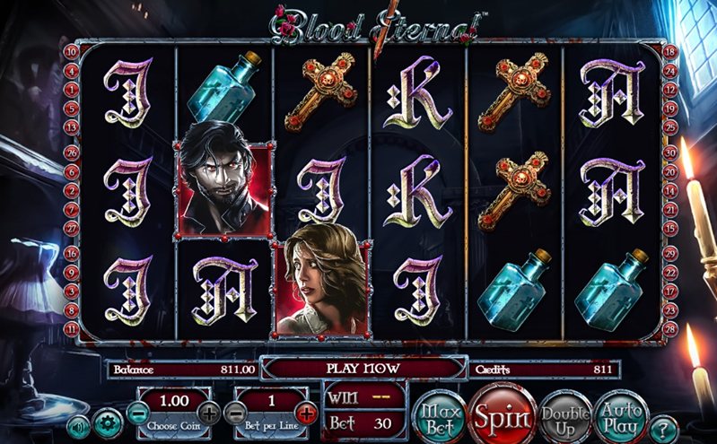Геймплей слота Blood Eternal
