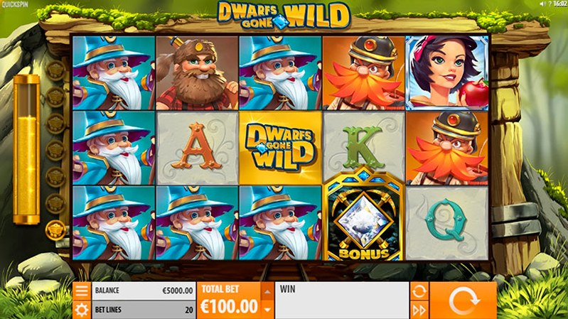 Геймплей слота Dwarfs Gone Wild
