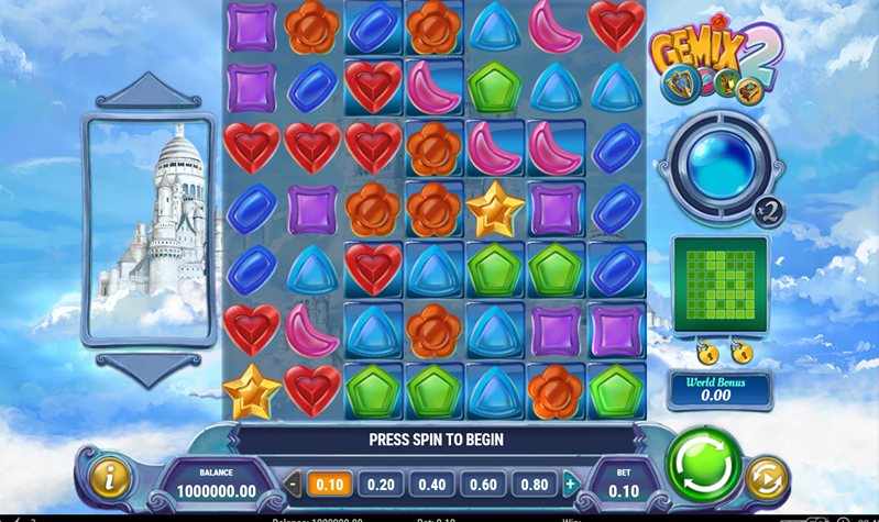 Геймплей слота Gemix 2