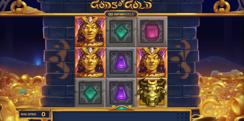 Интерфейс слота Gods Of Gold