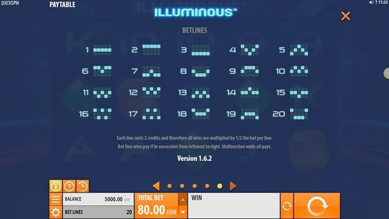 Линии слота Illuminous