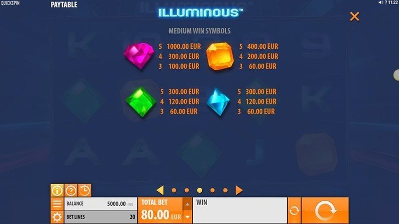 Символы слота Illuminous