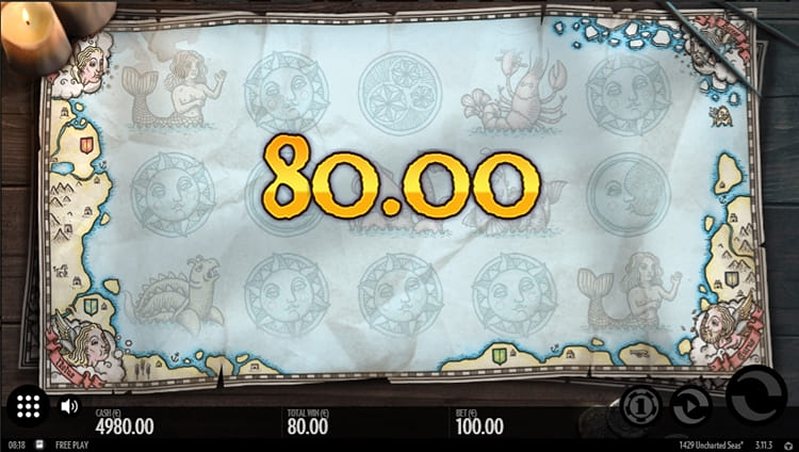 Выигрыш слота 1429 Uncharted Seas