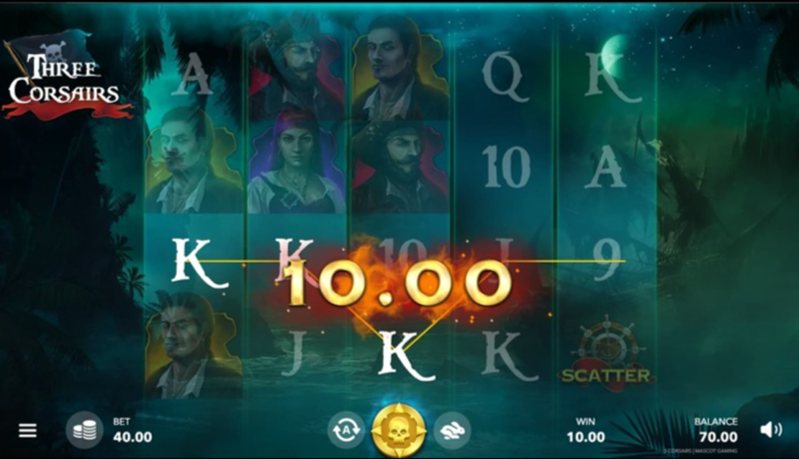 Выигрыш слота 3 Corsairs