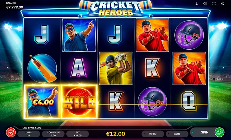 Выигрыш слота Cricket Heroes