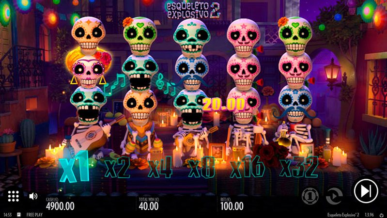Выигрыш слота Esqueleto Explosivo 2