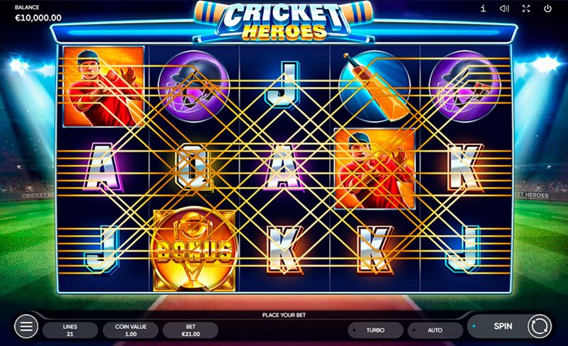 Заставка слота Cricket Heroes