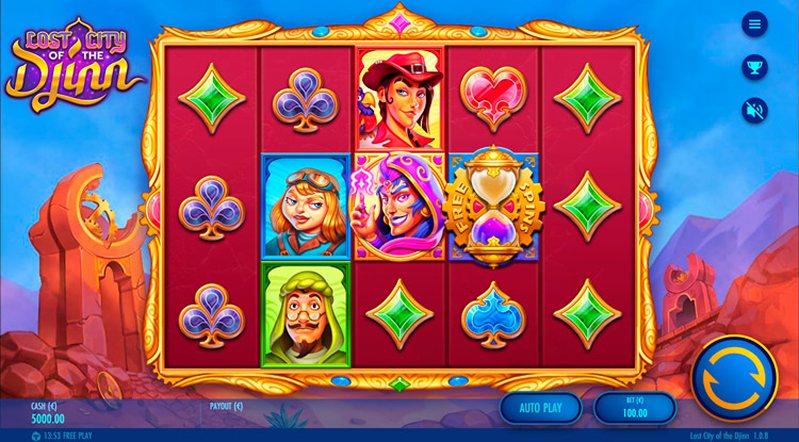 Заставка слота Lost City of the Djinn