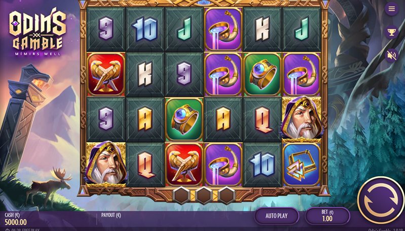 Геймплей слота Odin’s Gamble