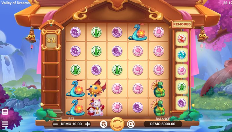 Геймплей слота Valley of Dreams