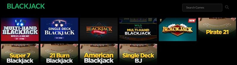 Блэкджеки казино Wild