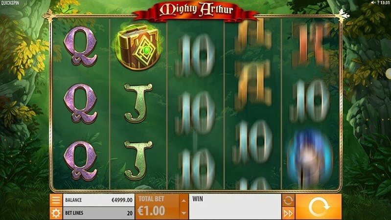 Геймплей слота Mighty Arthur